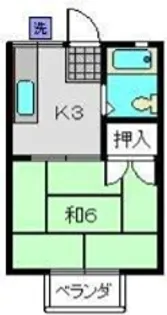 1Kの間取り画像