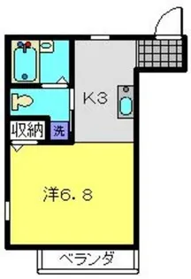 メゾン山茶花【101号室】の間取り