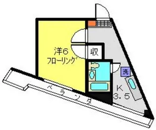 K‘sハウス【303号室】の間取り