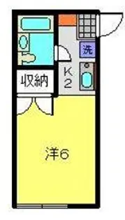 ハウスまり【101号室】の間取り