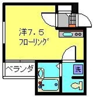 ヨコハママジェスティックルーツ【1階】の間取り