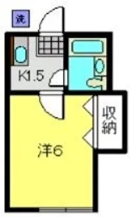 ハイツK6釜台【102号室】の間取り