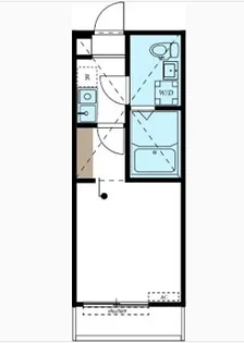 FERIO三ツ沢【104号室】の間取り