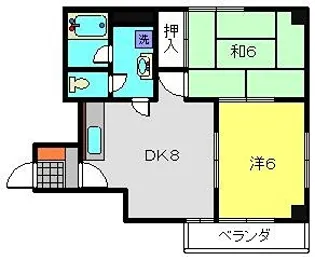 第10Z西村ビル【405号室】の間取り