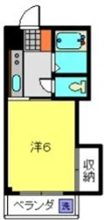 メゾンヨコヤマ【203号室】の間取り