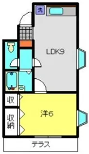 クリエール三ツ沢公園【101号室】の間取り