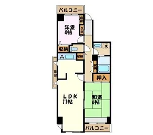 フレイスハイムII【2階】の間取り