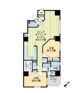 グランドステージ海岸通り【3階】の間取り