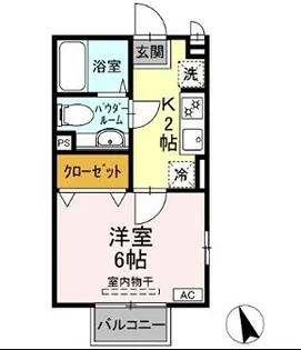 ルシール星川【201号室】の間取り
