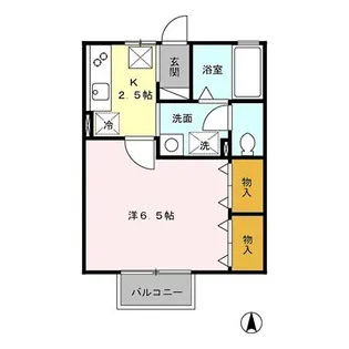 エバーグリーン【1階】の間取り