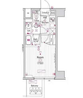 1Rの間取り画像