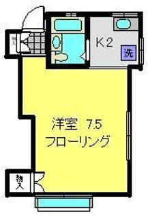 パーク横浜II【102号室】の間取り
