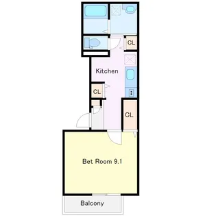 バース Yokohama【3階】の間取り
