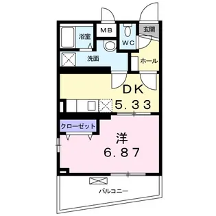 エスポワール三ッ沢【4階】の間取り