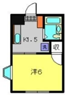 グリーンガーデン羽沢【201号室】の間取り