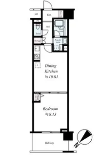 LA.PRYLE新横浜【732号室】の間取り
