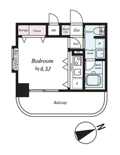 グリフィン横浜・天王町弐番館【8階】の間取り