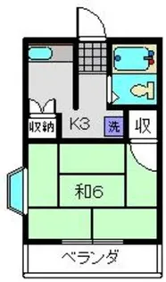 パーク横浜【203号室】の間取り