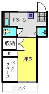 パーク横浜【101号室】の間取り
