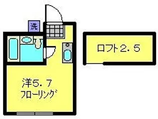 エステート西横浜【2階】の間取り