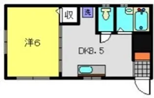 第二渡辺ハイツ【102号室】の間取り