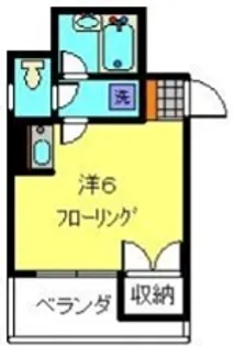 てぃだ横浜【402号室】の間取り