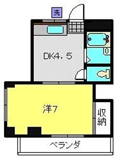 ハイム花咲町【3階】の間取り