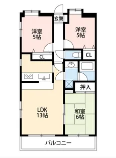 レックス西寺尾ガーデンヒルズ【410号室】の間取り