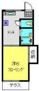 福田アパート【102号室】の間取り