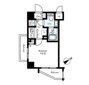 Le’a横濱ウエストステージ【601号室】の間取り