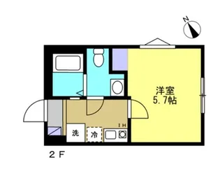 ハレ アラワイ【201号室】の間取り