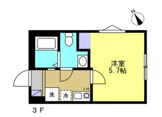 ハレ アラワイ【301号室】の間取り