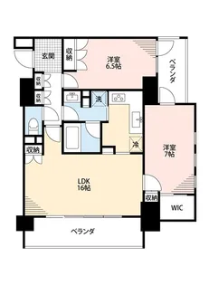 クリオ横浜西口弐番館【6階】の間取り