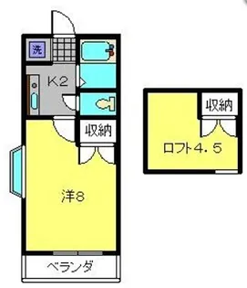 サンヴィレッジ【D号室】の間取り