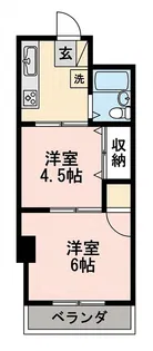 グランパーク六角橋【406号室】の間取り