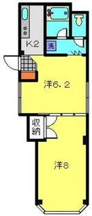 ユウキビル【401号室】の間取り