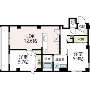 アベニールボナール(アベニールボナールカショウユアメゾンマメ【4階】の間取り