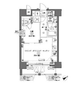 ZOOM横浜【7階】の間取り