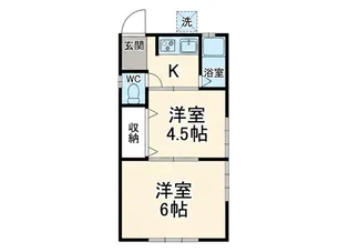 高島台アパート【205号室】の間取り
