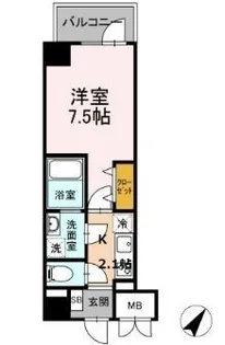 TRE LUCE横濱関内【4階】の間取り