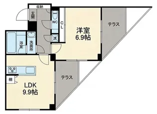 グリーンテラス横浜【3階】の間取り