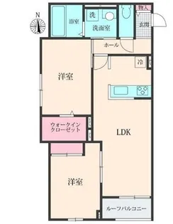Belle Lead 大倉山【201号室】の間取り