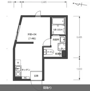 BASE三ツ沢下町【1階】の間取り