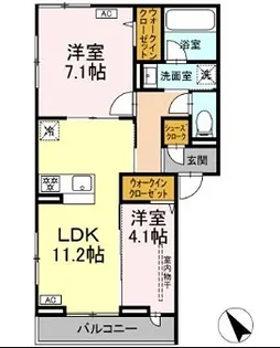 MAHALO‘AINA【2階】の間取り