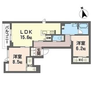 フローラ【2階】の間取り