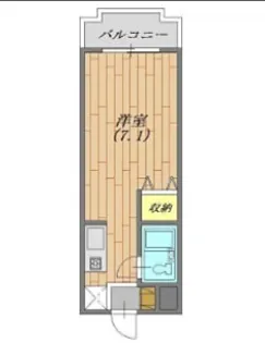 ジョイフル中山三番館【207号室】の間取り