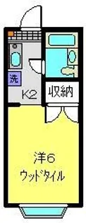 キャトルイケダI【202号室】の間取り