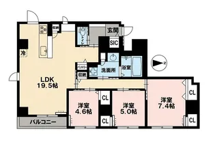 ESQUINA【4階】の間取り