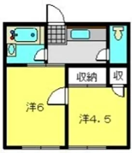 萩赤門ビル【502号室】の間取り
