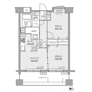 リベルタ港北【1階】の間取り